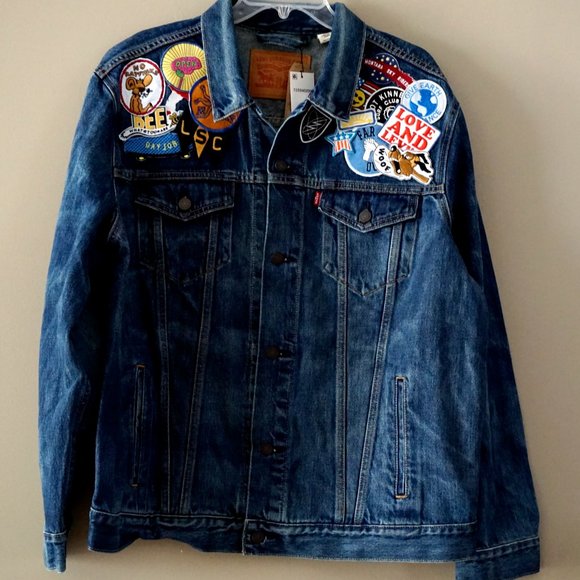 Levi's Limited Edition Men's Patched Trucker Denim Jacket - Picture 4 of 6